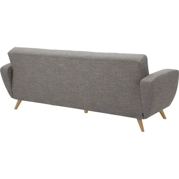 Sofa 3-Sitzer mit Bettfunktion Kazdoia Flachgewebe grau – Bild 5