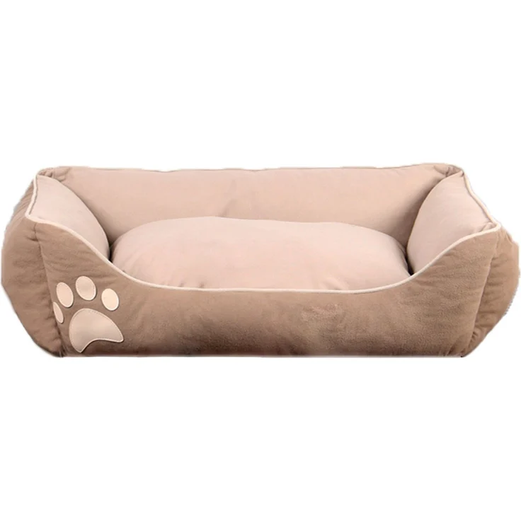Paws & Whiskers 'Lucy Dog & Cat L - Brown' Haustierbett, Braun / Beige, 75 x 95 x 22 cm – Bild 3