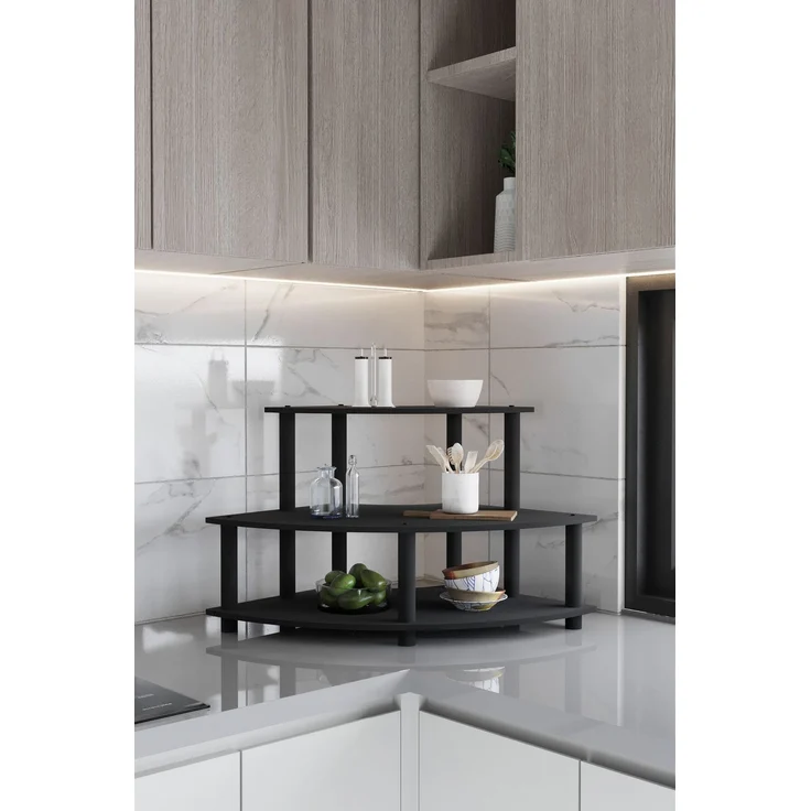 Skye Decor 'Countertop - Black' Küchenregal, Schwarz, 70 x 38 x 42 cm – Bild 2
