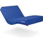 Gerialife GL-0024 Geriatrische Krankenhausmatratze, Gelenk, 15 cm, aus HR-Schaumstoff, wasserdicht, 105x190 cm, Latexschaum, blau, 105x190