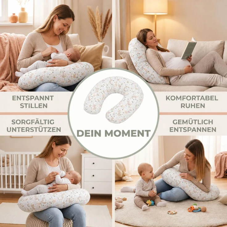 Fillikid Stillkissen Stillkissen EPS Mikroperlen 190 cm Exklusiv – Bild 7