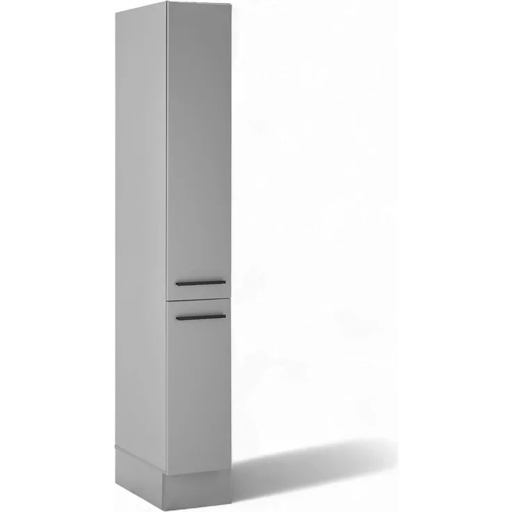 BASIC by Balculina Vorratsschrank Denver, Küchenschrank BxHxT 30 x 211 x 57 (1-St) Breite 30cm, in grau matt/lancelot eiche