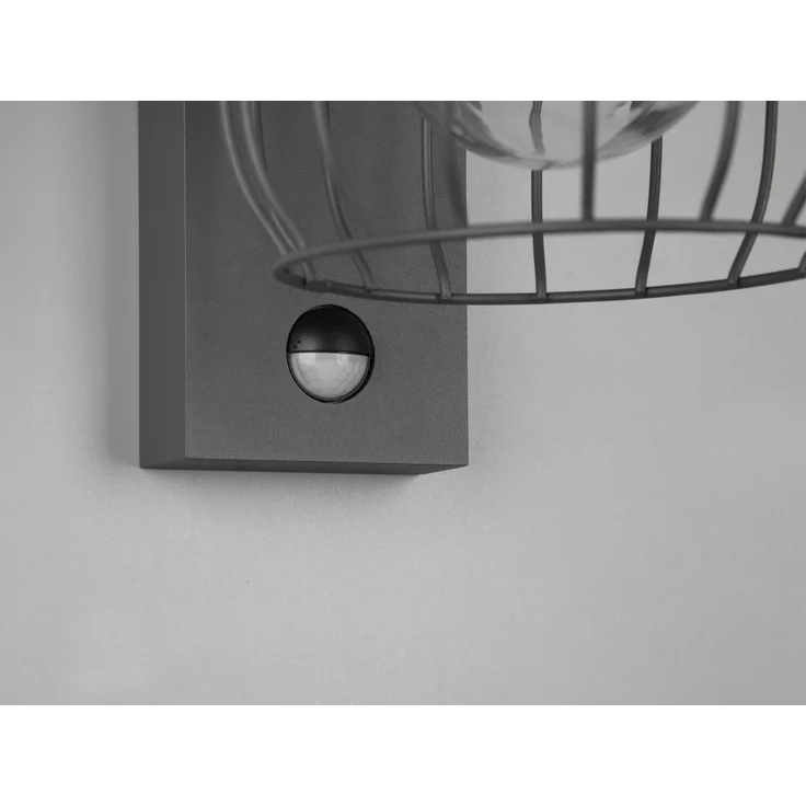 Wandleuchte, Bewegungsmelder, Alu, anthrazit, H 28 cm – Bild 9