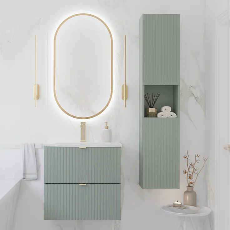Hochschrank, grün, NEWPORT-56-GREEN – Bild 5
