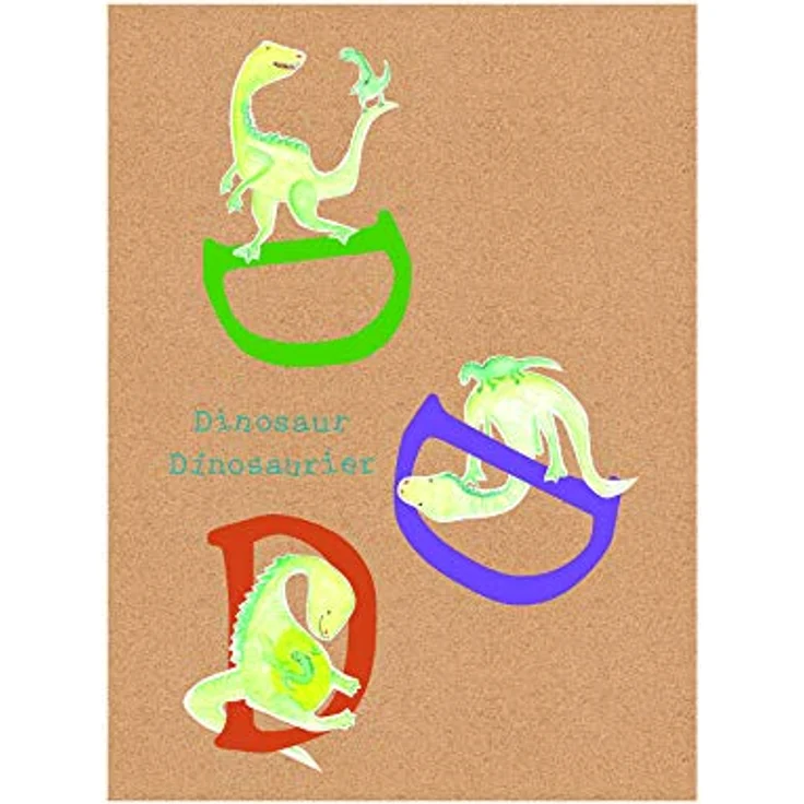 Komar Wandbild ABC Animal D, Kinderzimmer Poster zur ABC-Lernförderung, 40 x 50 cm, seidenmatte Oberfläche, lichtbeständig, ohne Rahmen, P036D-40x50 – Bild 1