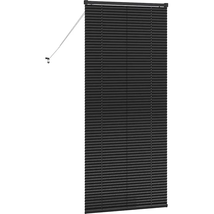 vidaXL Venezianische Jalousie Schwarz 175 x 80 cm 25 mm Aluminium 42006143 – Bild 7