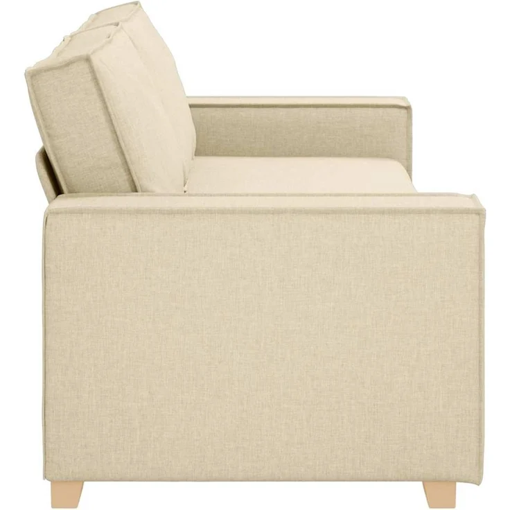 vidaXL Sofa Creme 220 x 80 x 84 cm Stoff 4104997 – Bild 4