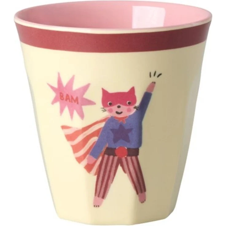 rice Kinderbecher Rice Melamin 6er-SET Becher Klein - Super Hero Rot 160ml, 1-tlg, Melamin – Bild 3