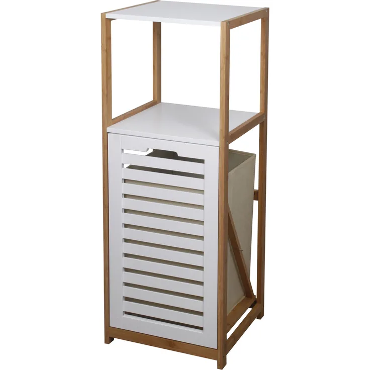 casa NOVA Badregal mit Wäschesammler BHT 36x98x33 cm bunt Badezimmer-Regal Duschregal