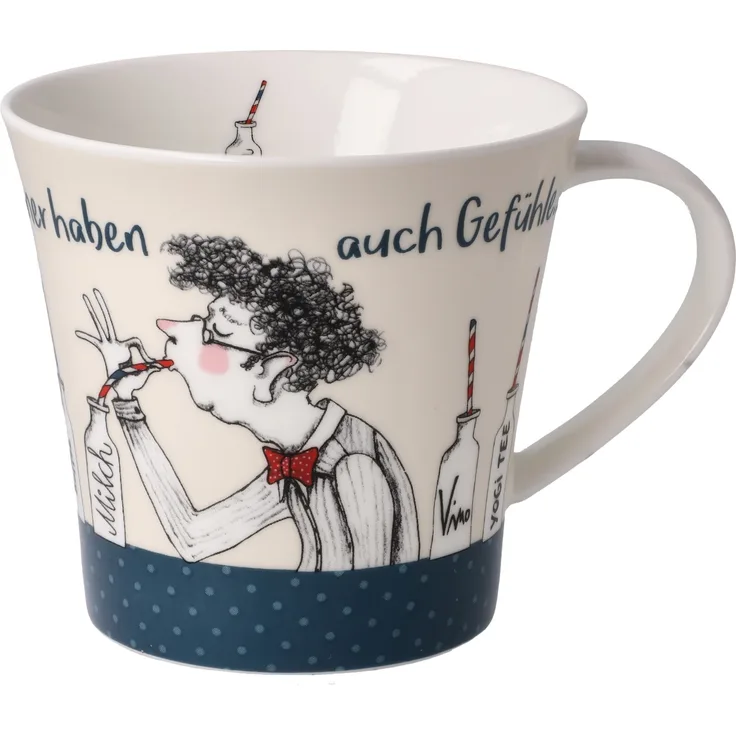 Goebel Coffee-/Tea Mug Barbara Freundlieb - Männer haben Gefühle, Tasse, Becher, Fine Bone China, Bunt, 350 ml, 27001051