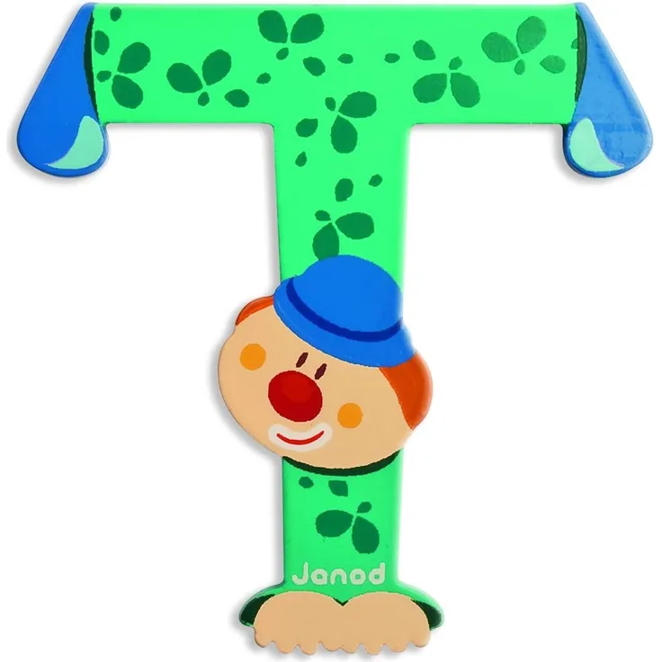 Buchstaben Clown T - 1 Buchstabe, zufällige Auswahl, keine Vorauswahl möglich