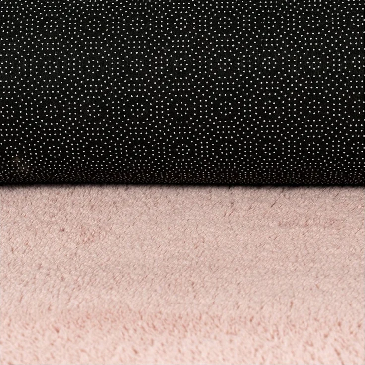 Carpetia Teppich Samtiges Uni-Design, rechteckig, Höhe: 10 mm, samtig weich, pflegeleicht, rutschhemmende Rückseite – Bild 3