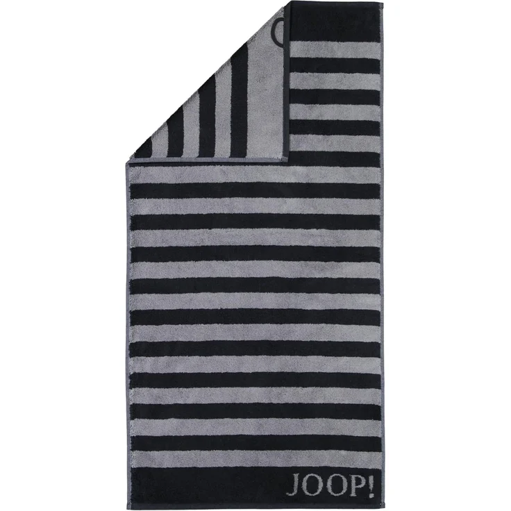 JOOP! Saunatuch Classic Stripes, 100% Baumwolle (1-St), Lines Schwarz – Bild 5