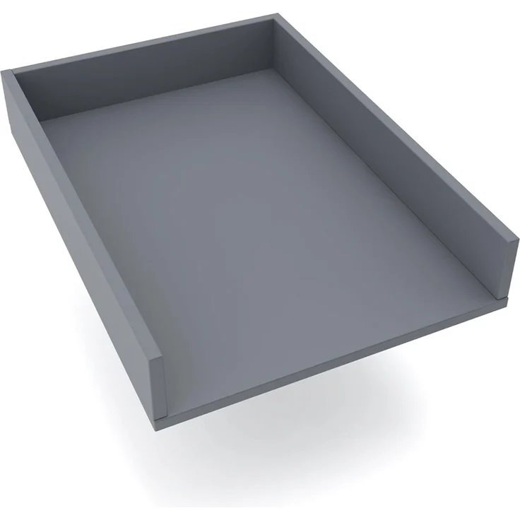 REGALIK Wickelaufsatz für Kommode 72x50 cm - Abnehmbar Wickeltischaufsatz für Kommode in Graphit - Abgeschlossen mit ABS Material 1mm – Bild 1
