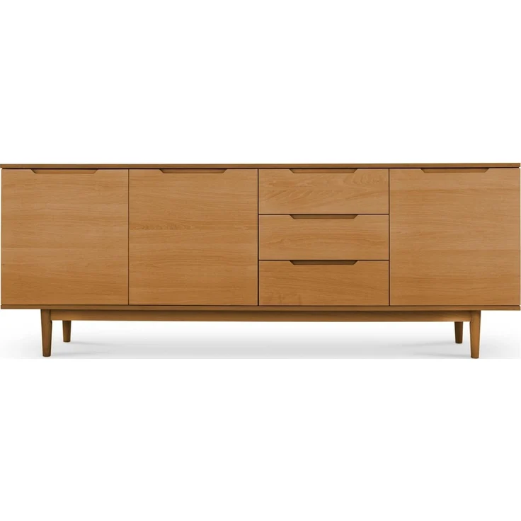 Sideboard Enimeta Eiche Natur 213 cm - 3 Türen, 3 Schubladen & Soft-Close – Bild 5