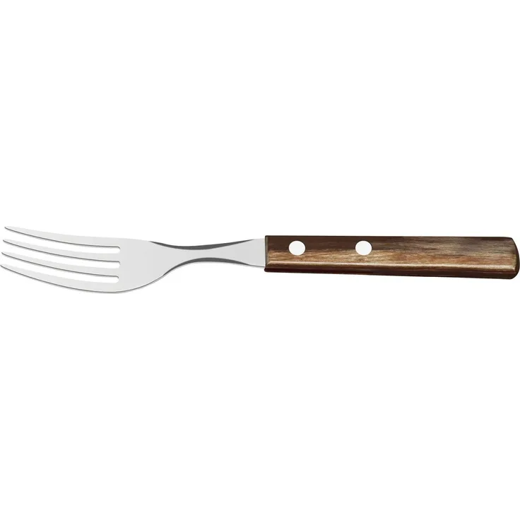 Tramontina Steak- und Pizzagabel 21 cm Edelstahl mit Holzgriff