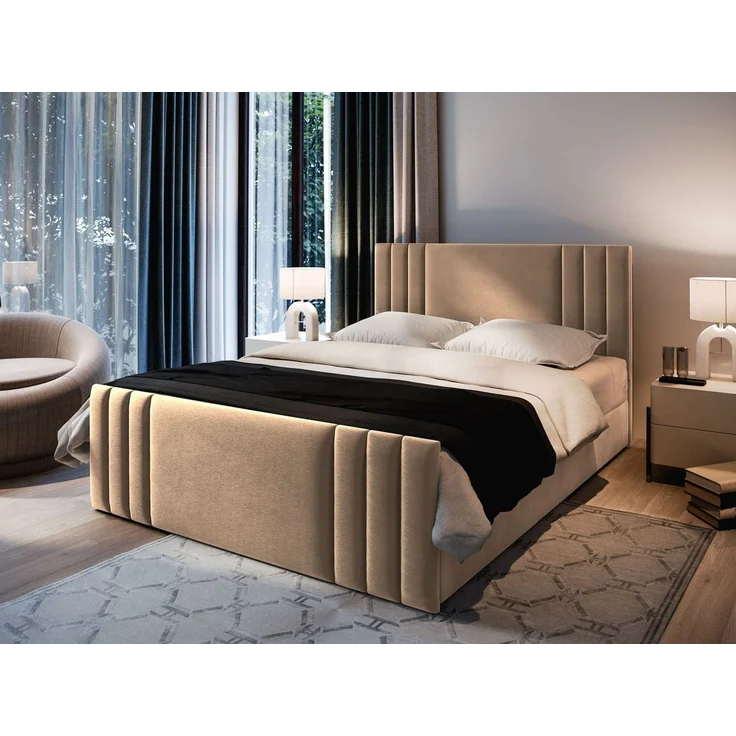 Masseno Boxbett KANES 180x200 cm mit Bonell Matratze und Topper – Bild 5