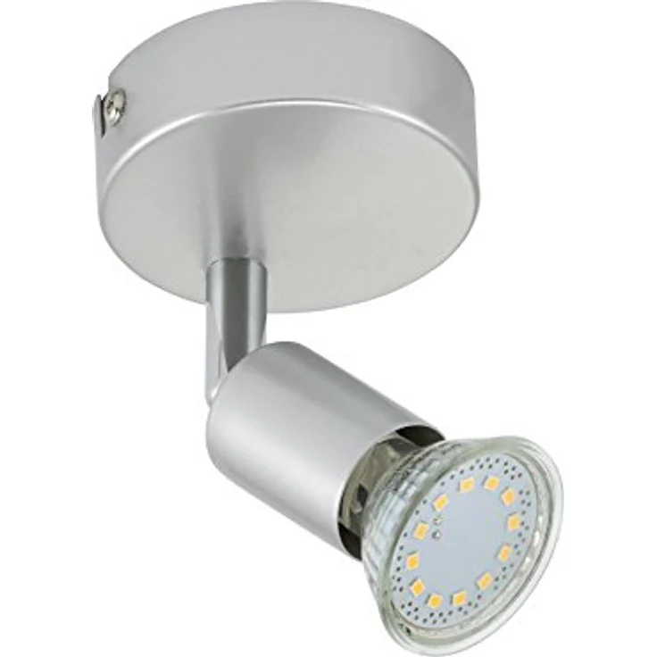 Briloner Leuchten Deckenstrahler 2906-014, schwenkbare LED Wand- und Deckenleuchte in titanfarbig, 3 Watt, 250 Lumen, 8 x 8 x 8 cm – Bild 4