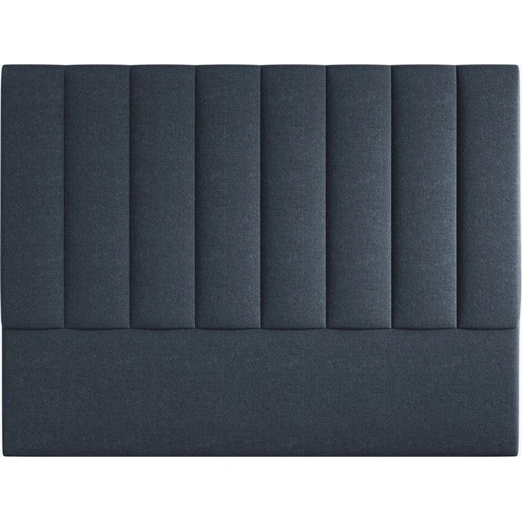 Micadoni Marl Polster-Kopfteil Chenille Eden Marineblau 160x120 – Bild 1