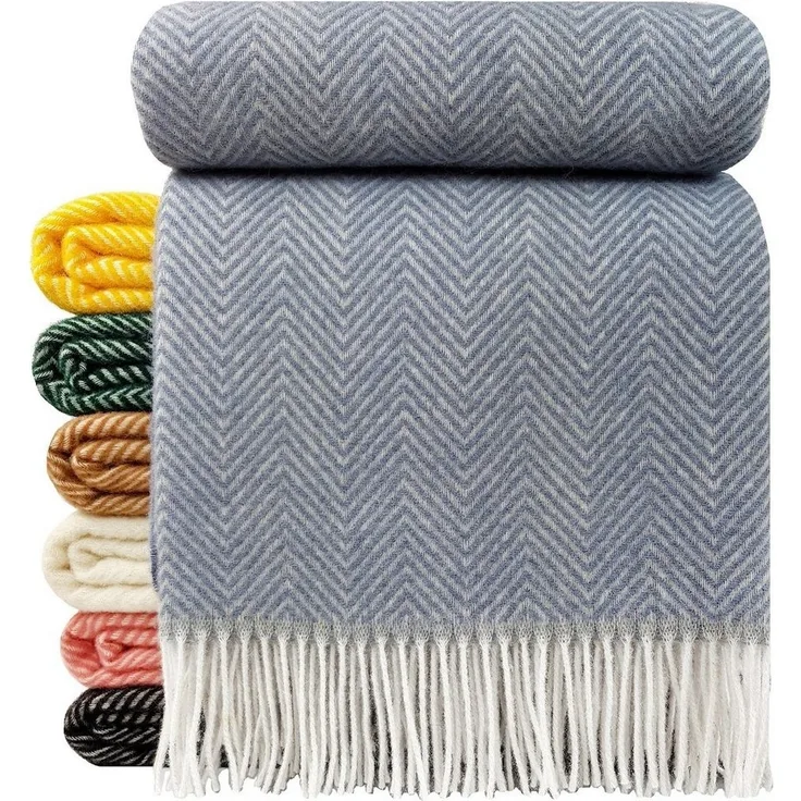 Wolldecke "Tirol-M", 100 % Wolle, 140 x 200 cm in versch. Farben, STTS