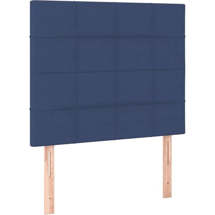 vidaXL Kopfteile 2 Stk. Blau 80 x 5 x 78/88 cm Stoff 3116312 – Bild 2