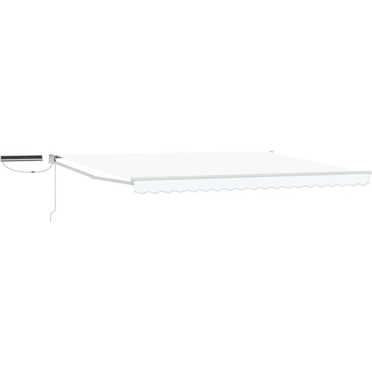 vidaXL Elektrische ausziehbare Markise Weiß 5x3 m 3420020 – Bild 1