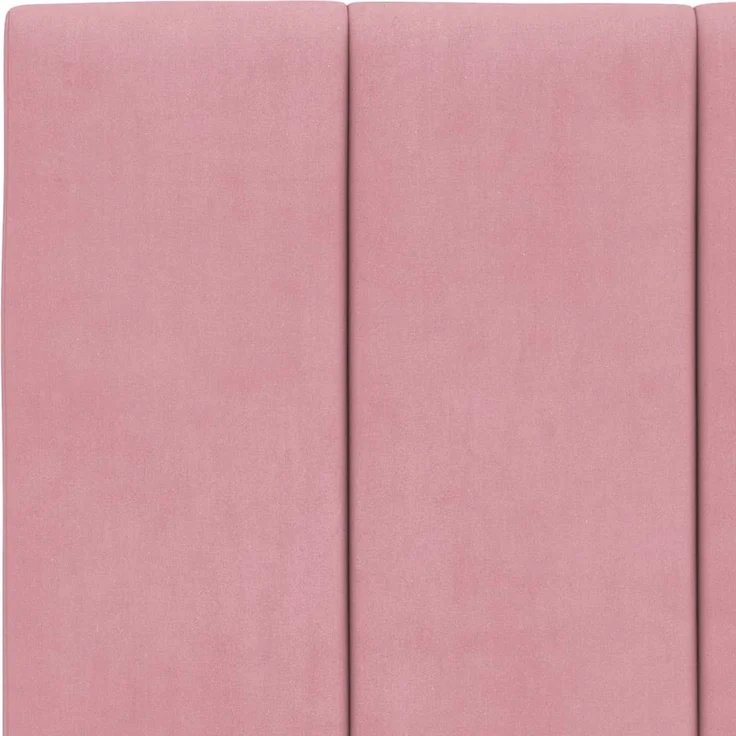 vidaXL Kopfteil-Kissen Rosa 100 cm Samt 374660 – Bild 8