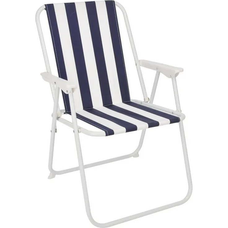 Spetebo Campingstuhl Piccolo Camping Klappstuhl gestreift klassisch (Inhalt, 1 St), Strandstuhl, klappbar, leicht