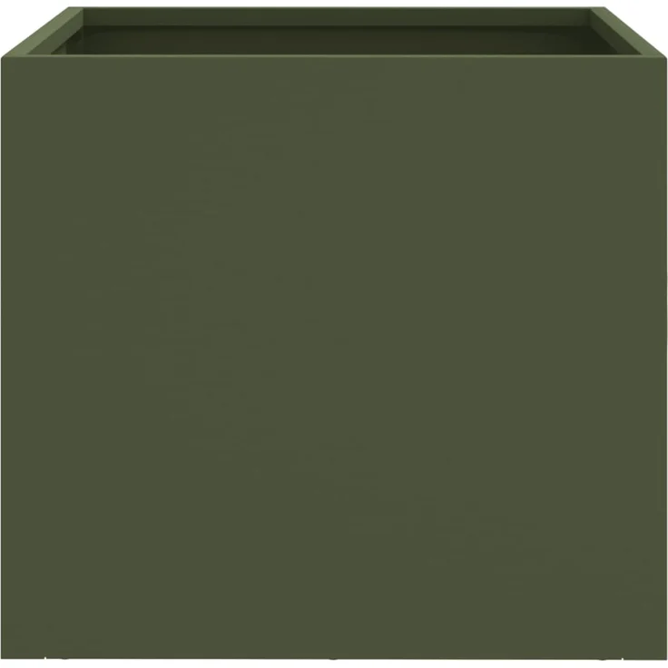 vidaXL Pflanzkübel Olivgrün 32x30x29 cm Stahl 841541 – Bild 4