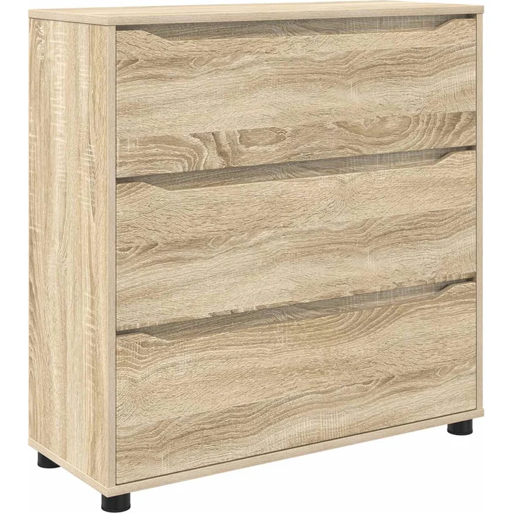 vidaXL Aufbewahrungsschrank 80 x 31 x 81 cm Holzwerkstoff Sonoma-Eiche 888849 – Bild 2