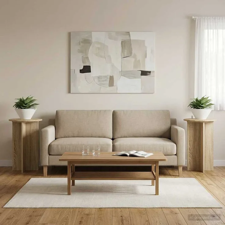 vidaXL Pflanzenständer 2 stk. Sonoma-Eiche Ø40 x 60 cm Holzwerkstoff 899710