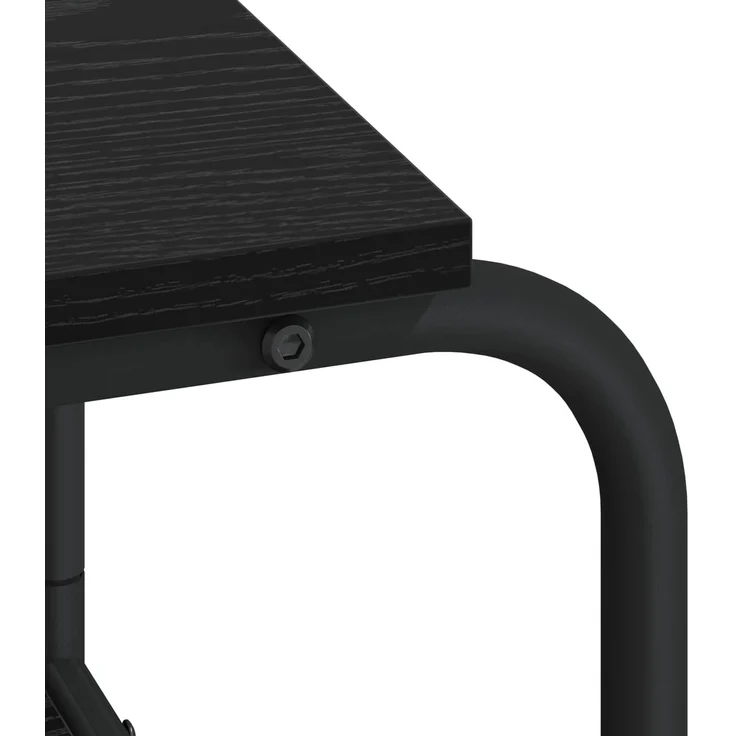 vidaXL Schreibtisch mit Stauraum Schwarz Eichen-Optik 8008032 – Bild 6
