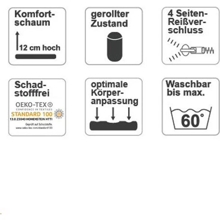 MSS® Rollmatratze Easy Komfort - 160 x 200 cm – Bild 3