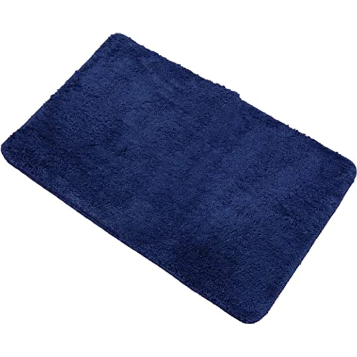 Brandsseller Badematte 50x80 cBadezimmerteppich Badvorleger Badeteppich Blau – Bild 4