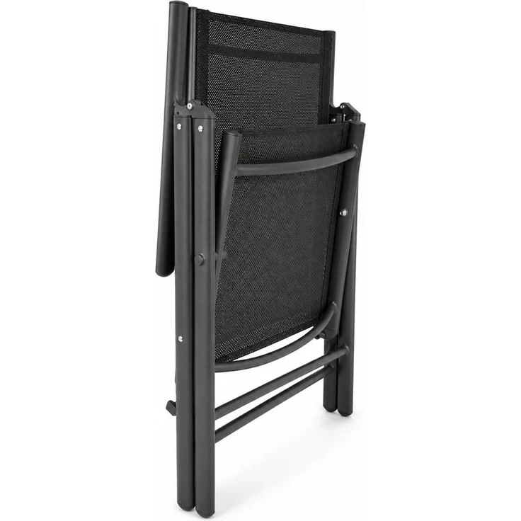 BURI 6 Klappsessel mit Hochlehner Auflage Gartenstuhl Aluminium verstellbar – Bild 6