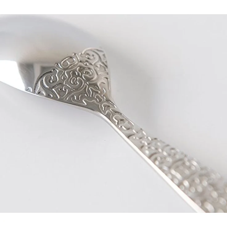 Alessi Dressed Teelöffel, Edelstahl, Silber, 13x3. 5x2. 5 cm, 6-Einheiten – Bild 4