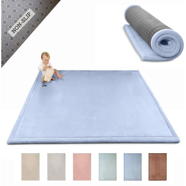 Hakuna Matte Kinderteppich mit Memory-Schaum, dicke & weiche Spielmatte 2,5 cm, Krabbelmatte, Höhe: 25 mm, Extra weich, Roll-_oder_faltbar, Hypoallergen, Schaumstoff – Bild 4