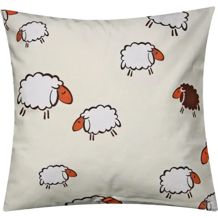 Heubergshop Kissenbezug, (1 Stück), 40x40 cm Schafe 100% Baumwolle Kissenhülle Kinder (1-Stück-99/3-40x40) – Bild 1
