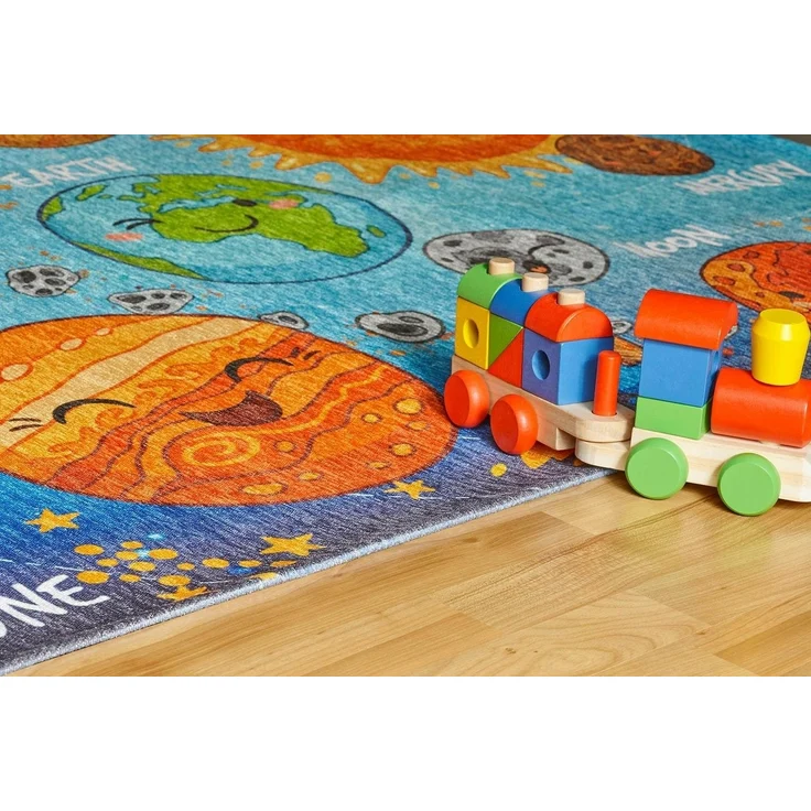 Obsession Kinderteppich My Torino Kids 230, rechteckig, Höhe: 10 mm, Motiv Weltall, Kinderzimmer – Bild 2
