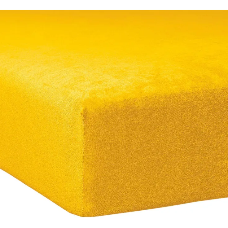 Traumschlaf Flausch Biber Spannbettlaken|140x200 cm - 160x200 cm| honig