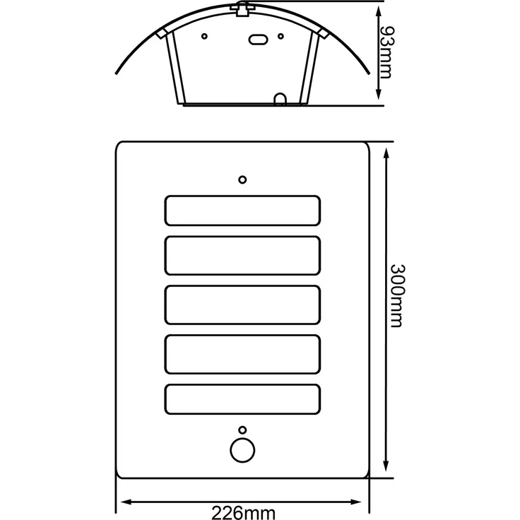 Brilliant Leuchten No. 47698-63 Aussenwandleuchte Todd mit Sensor E27 IP44 anthrazit