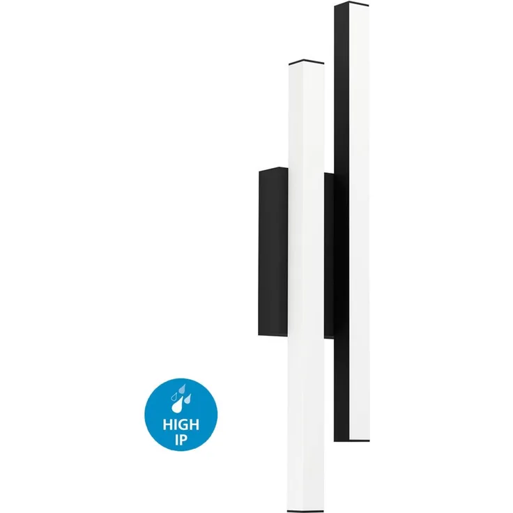 Eglo 900133 Wandleuchte SERRICELLA LED schwarz L:10cm B:6cm H:49. 5cm 3000K