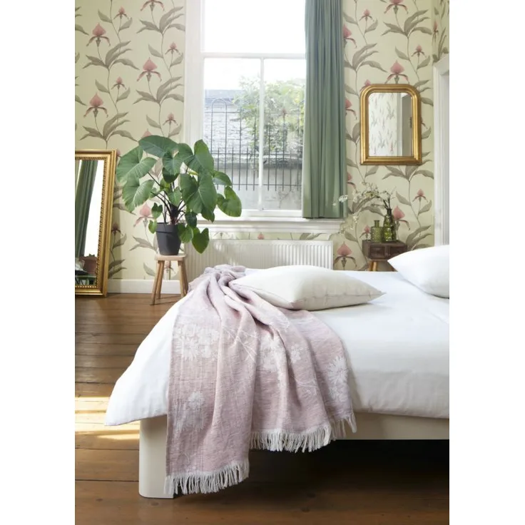 Biederlack Sommer Plaid Heimdecke Wohndecke 130x180 cm Awakening rosa 730183