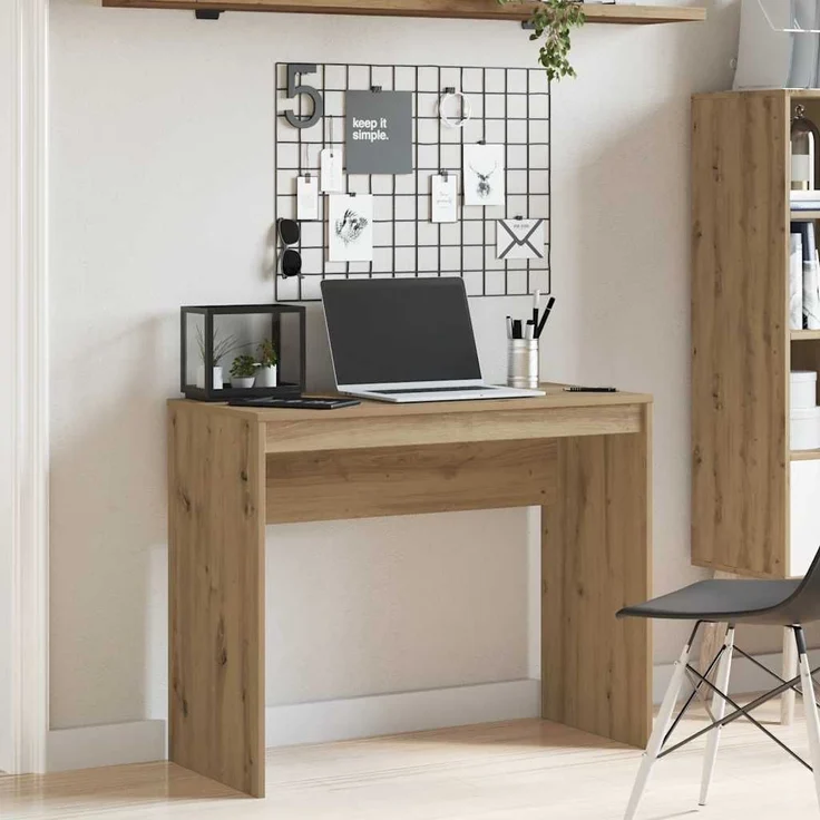vidaXL Schreibtisch Artisan-Eiche 90x40x72 cm Holzwerkstoff 855833 – Bild 2