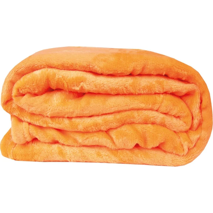 Kuscheldecke "Celina" Orange 150x200 cm – Bild 7