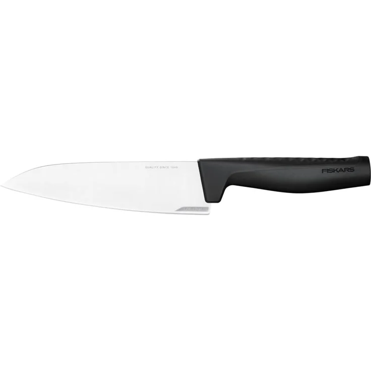 Fiskars 'Hard Edge' Kochmesser, Stahl schwarz, 17,2 cm