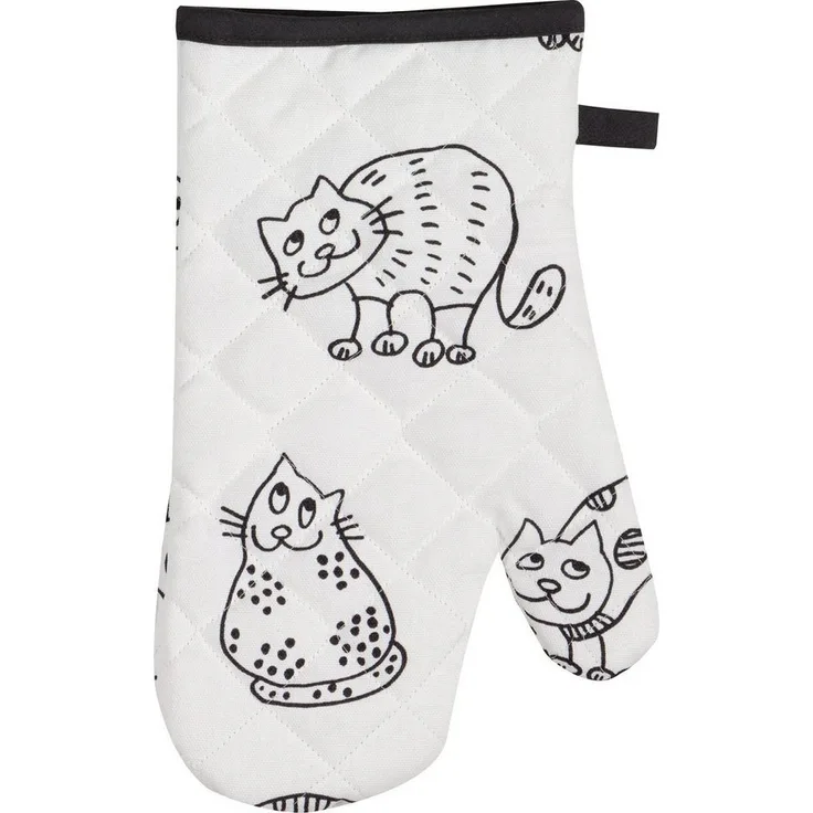 Kracht Topflappen Ofenhandschuh "Katzenreihe", Motiv: Katzen