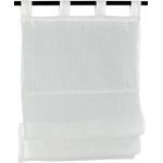 Kutti Raffrollo Metis Leinen, mit Schlaufen, freihängend, einfarbig, blickdicht, Schlaufenrollo, 100% reines Leinen