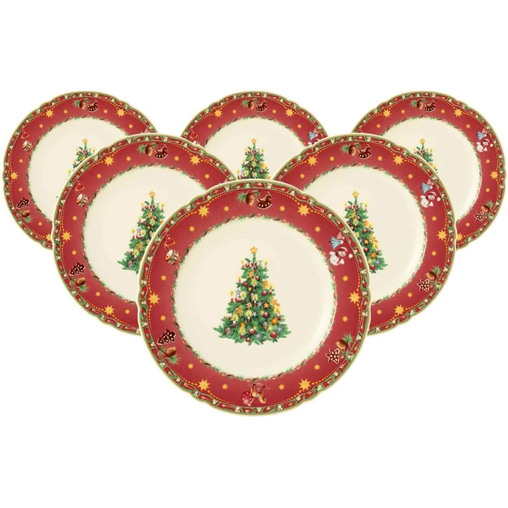 Seltmann Weiden Marieluise Weihnachtsnostalgie Speiseteller ø 25 cm 6er Set – Bild 1