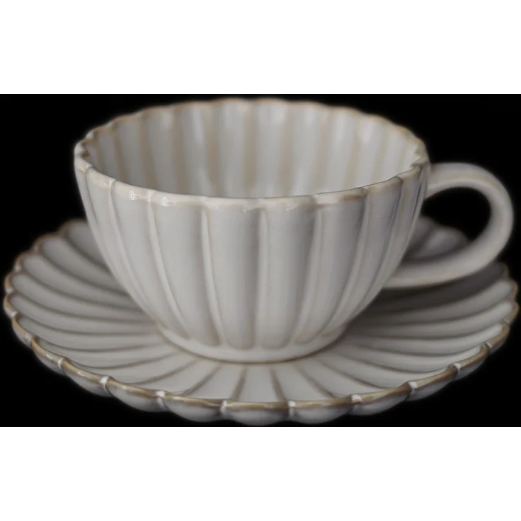 Bloomy Kaffeetassen-Set mit Untertellern 220 ml aus Porzellan - 12-tlg – Bild 3